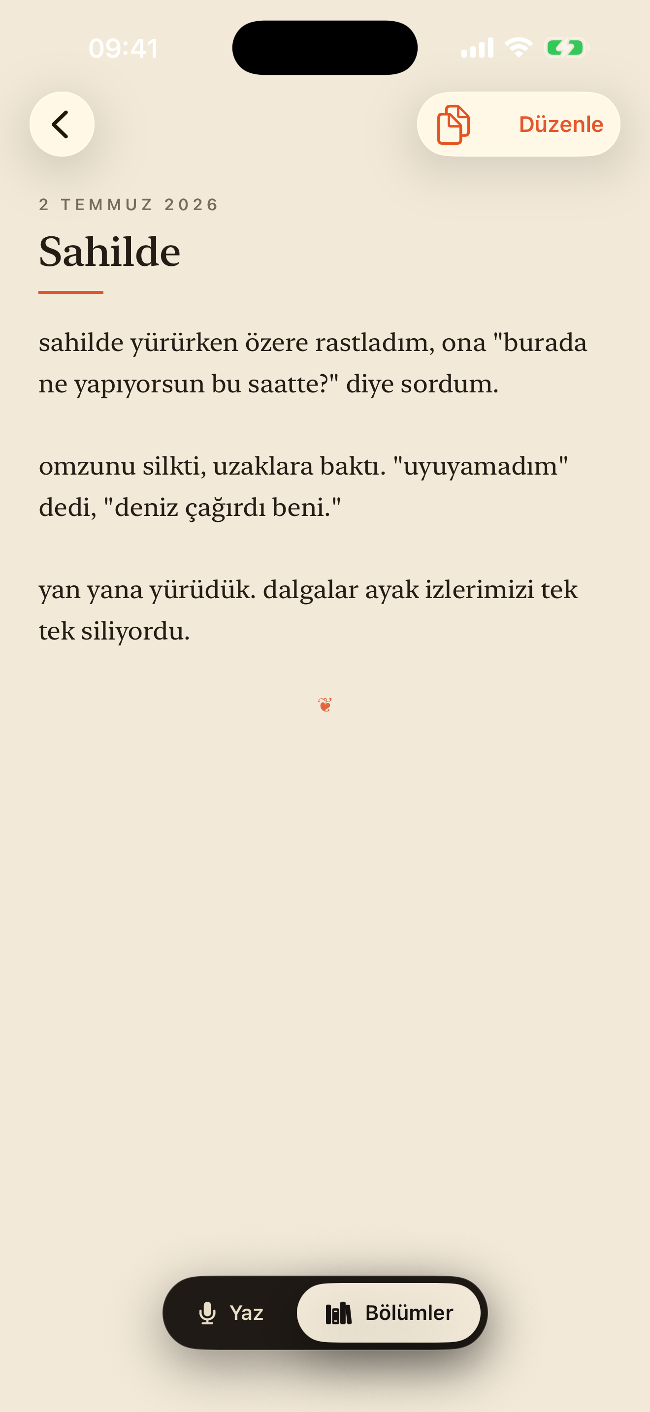Bölüm detayı